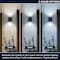 Luxrite Outdoor LED Cube Wall Light Modern Up Down Wall Sconce 3CCT 3000K-5000K 18W Aluminum IP65 ETL, 2PK LR40343-2PK - alternate 8